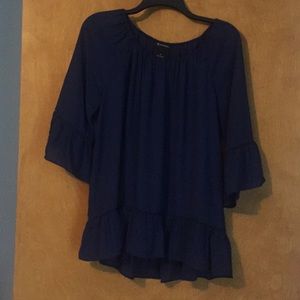 Navy blouse 3/4 sleeves